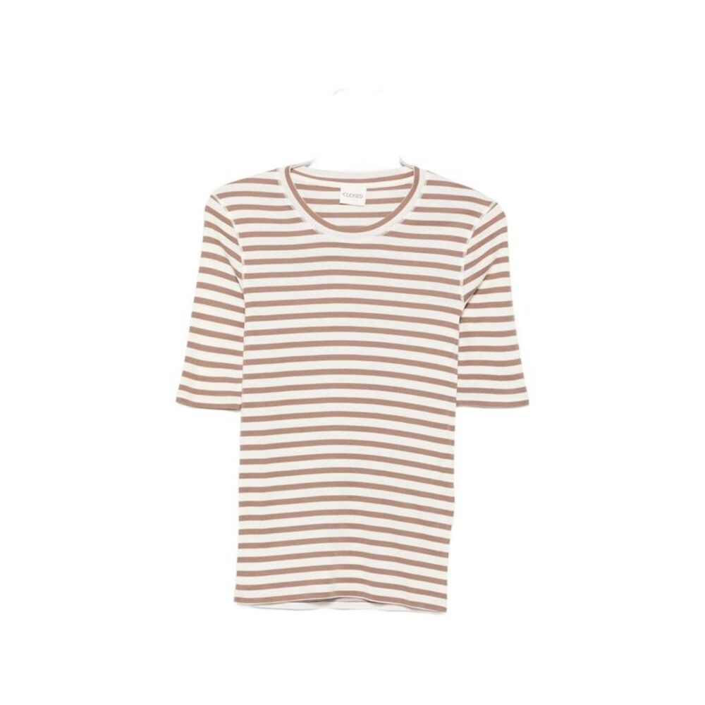 Closed Women Cotton Blend Striped T-Shirt